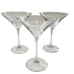 Kahlua Coffee Martini Clear Glass Stemware Cocktail Glass 7 inches